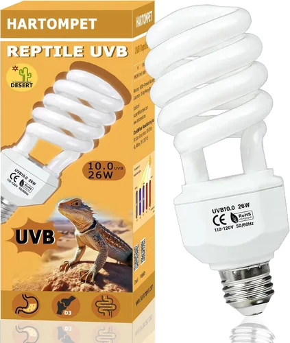 Vista 11 de UVB 5.0 Reptile Light13W, lámpara tropical fluorescente compacta, bombilla UVB de bobina para reptiles de selva tropical, luz para camaleones