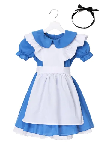 Vista 5 de Disfraz de Alicia para niños pequeño deluxe Multicolor