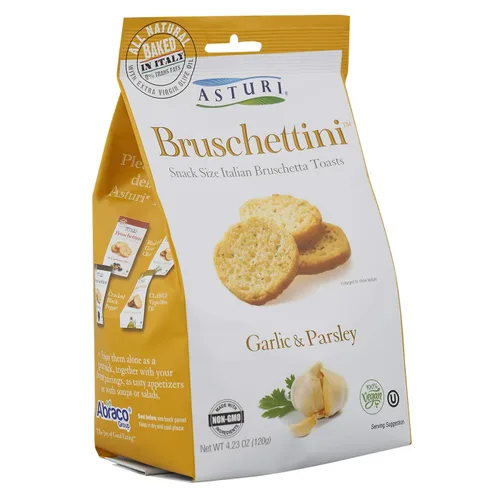 Vista 4 de Asturi Bruschettini, ajo y perejil, 4.23 onzas