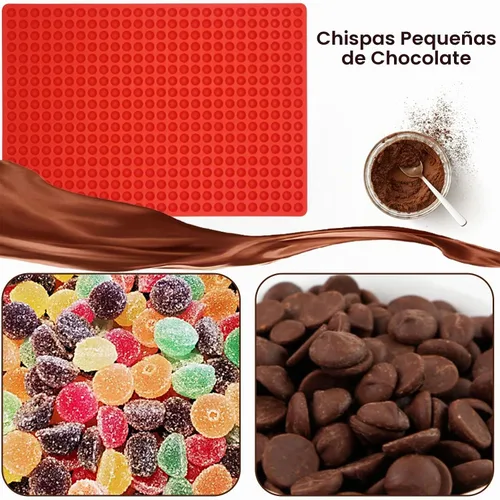 Vista 6 de 468-Cavity - Moldes de silicona redondos, molde de gotas de chocolate Fabricante de golosinas para perros pequeños Moldes de caramelo de goma