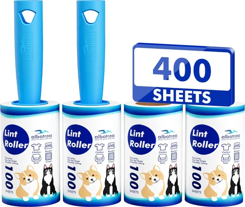 Vista 12 de Mini rodillos de pelusa extra pegajosos para viajes, 150 hojas de tamaño pequeño portátiles para eliminación de pelusa para mascotas y recogida