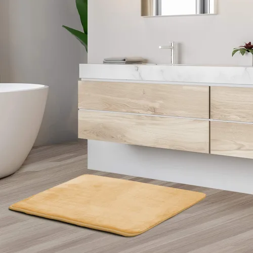 Vista 65 de Clara Clark Alfombra de Baño 24" x 17" - Alfombras de Baño, Tapete de Baño de Espuma Viscoelástica, Afelpado, Acogedor, Ultra Suave, Antideslizante