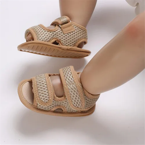 Vista 6 de RVROVIC Sandalias para bebés niños y niñas, zapatos de verano de primera calidad para exteriores, ligeras, suaves, antideslizantes, suela para niños