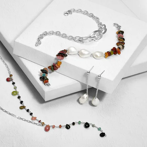 Vista 6 de Silpada Collar de turmalina Lariat en plata de ley, 18 pulgadas + 2 pulgadas, turmalina