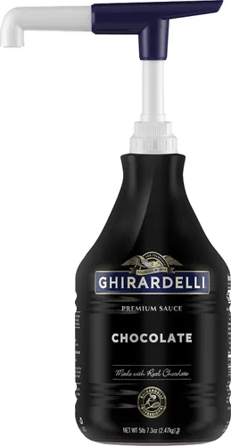 Vista 6 de Ghirardelli - Salsa de chocolate etiqueta negra, 87.3 onzas, una botella
