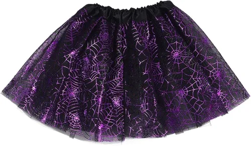 Vista 2 de COSYDAYS Falda tutú de tul de Halloween, falda de tutú de ballet para adultos, falda de tutú de calabaza para fiesta de festival para mujer