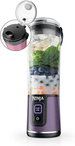 Vista 15 de Ninja Blast Batidora portátil, inalámbrica, recipiente de 18 onzas, menta