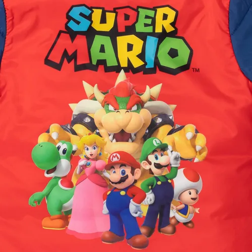 Vista 5 de SUPER MARIO Nintendo Yoshi Toad Princess Peach - Chaqueta acolchada con cremallera para niños pequeños a grandes