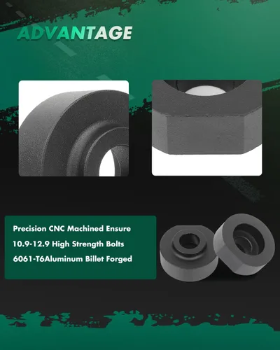 Vista 3 de SCITOO Kit de elevación de nivelación delantera de 2 pulgadas para Ford 1981-1996 Espaciador de puntal de elevación compatible con Ford Bronco 4.9L