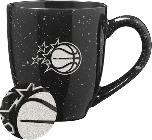 Vista 34 de Rico Industries NBA 16 oz Team Color Laser Engraved Speckled Ceramic Coffee Mug 3-Color del