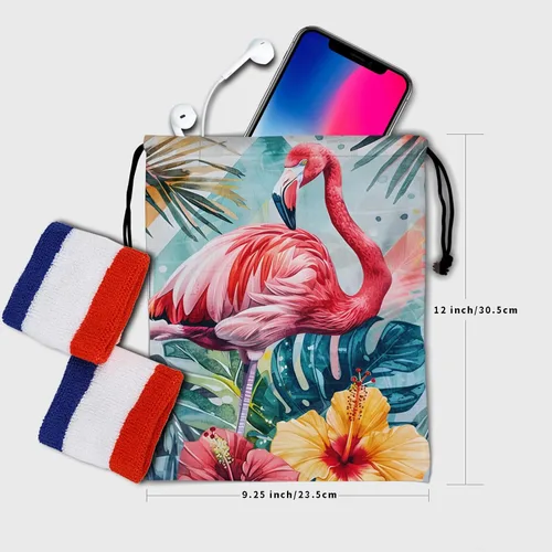Vista 195 de Bolsa de agarre de gimnasia de piel de animal, bolsa de gimnasia con cordón ajustable, bolsa de cuerda para fauna silvestre, Mariposas Galaxy