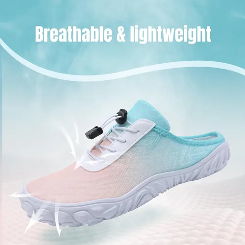 Vista 3 de YALOX Zapatos de agua para hombre y mujer, ultra ligeros, de secado rápido, zuecos de playa para nadar, caminar, velero, ocio y salidas familiares