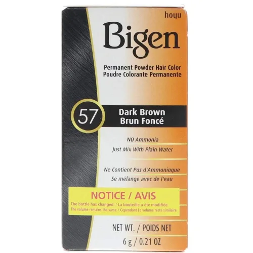 Vista 17 de Bigen - Tinte permanente en polvo, castaño claro #46, 0.21 onzas