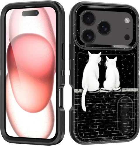 Vista 68 de Funda para iPhone Air con soporte integrado, a prueba de golpes, polvo y caídas, 3 capas, grado militar, funda protectora para iPhone Air de 6.5