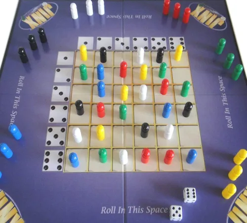 Vista 3 de Jinx + Up 4 Grabs + Eyecatcher = Triple Play Juego de mesa familiar para noche