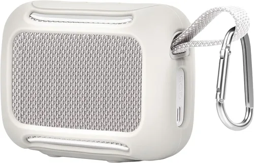 Vista 18 de Funda rígida de transporte para altavoz Bluetooth JBL Go 5/Go 4/Go 3, bolsa de almacenamiento de viaje con forro suave, bolsillo de malla, correa