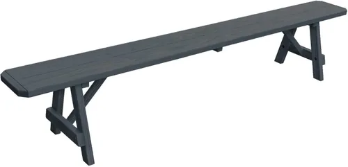 Vista 80 de Furniture Barn USA Pine - Banco tradicional de 2 pies, color negro