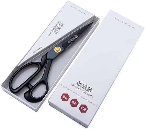 Vista 6 de SMITH CHU Tijeras de costura, tijeras de sastre resistentes para tela, cuero, materias primas, confección, tijeras de tapicería profesionales