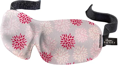 Vista 19 de Bucky 40 Blinks Máscara de Ojos Sin Presión para Viajes y Sueño, Blue Atlas, Talla Única