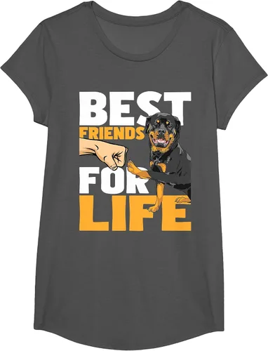 Vista 16 de Best Friends for Life - Rottweiler Animal Dog Lover Breeder T-Shirt