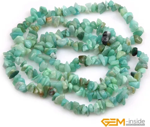 Vista 2 de GEM-Inside - Chips de piedra de cristal para hacer joyas, cuentas sueltas de forma libre con agujero para hacer pulseras, collares, adultos, 34
