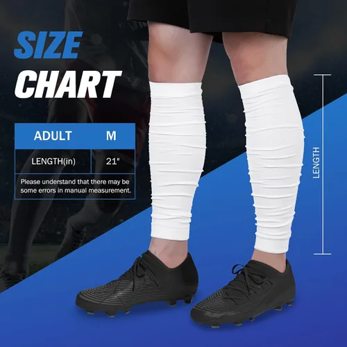 Vista 4 de Century Star Mangas de pierna para hombre, manga de compresión de pantorrilla para hombre, calentadores de piernas para hombres, calcetines