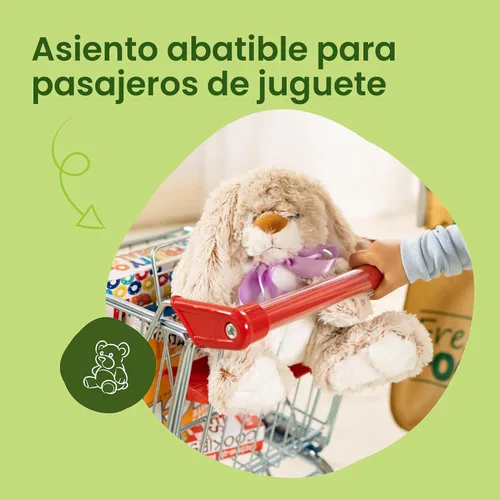 Vista 7 de Melissa & Doug - Carrito de compras con marco de metal resistente, Empaque estándar, Estándar