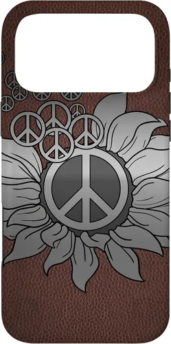 Vista 22 de Sunflower Peace Sign Hippie Hippy Vintage Floral Soul Gift Case for iPhone 17