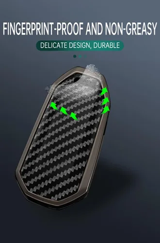 Vista 4 de ontto Funda plegable para llave de automóvil compatible con Ford Territory 2020-2023 EV/Accesorios de titanio, protector de llave antiarañazos