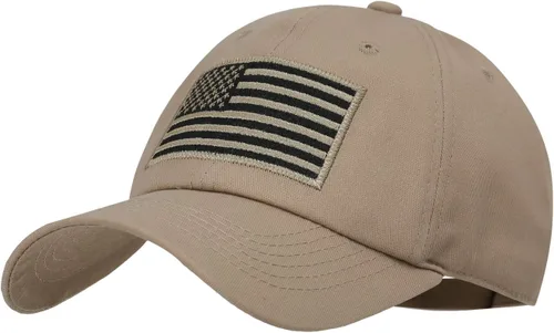Vista 76 de IIN Gorra de béisbol con bandera estadounidense para hombres y mujeres, de perfil bajo, militar, militar, militar, para papá