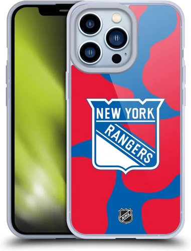 Vista 24 de Head Case Designs Funda de gel suave con licencia oficial de la NHL Camouflage New York Rangers compatible con Apple iPhone 7 Plus/iPhone 8 Plus