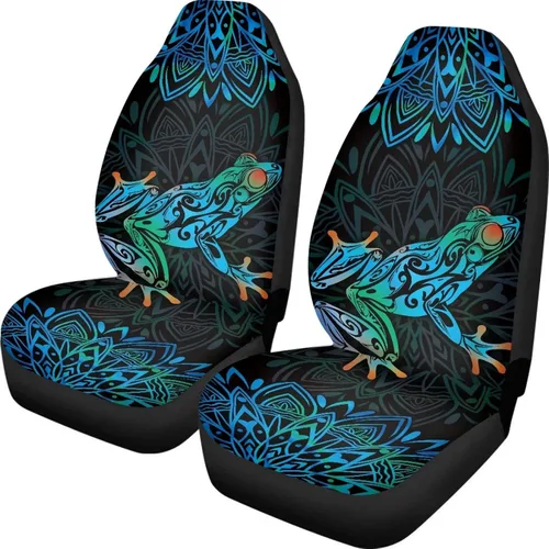 Vista 18 de Juego de 2 fundas de asiento delantero de automóvil, con diseño de bandera estadounidense, juego de 2 accesorios automotrices extraíbles, ajuste