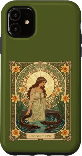 Vista 8 de Dwynwen's Well and Sacred Fish Case for iPhone 17