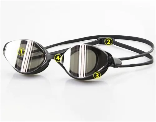 Vista 4 de Electroplated Coating Swimming Goggles Large Field-of-view Eye-protection