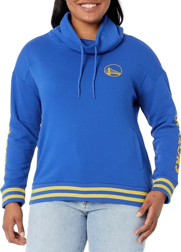 Vista 11 de Ultra Game - Sudadera con capucha de forro polar para mujer de la NBA con cuello de embudo