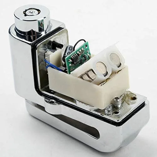 Vista 7 de TCMT, alarma de seguridad con candado de freno de disco, antirrobo, universal para motocicleta, moto, bicicleta, ciclomotor, scooter deportiva