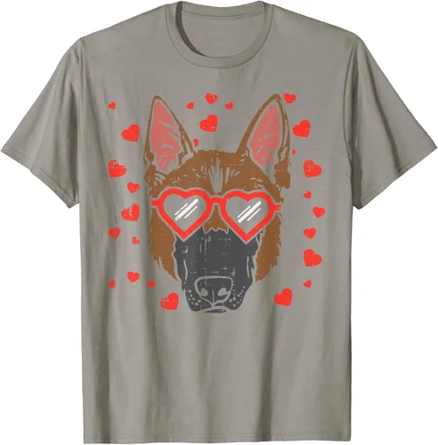 Vista 27 de Camiseta de regalo para perro con cara de pastor alemán, Negro, S