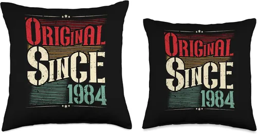 Vista 3 de 1984 vintage birthday retro Limited Edition men woman gift Throw Pillow