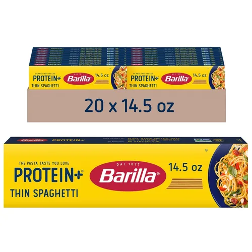 Vista 14 de BARILLA Protein+ (Plus) Angel Hair - Proteína de lentejas, garbanzos y guisantes - Buena fuente de proteína a base de plantas, pasta de proteínas