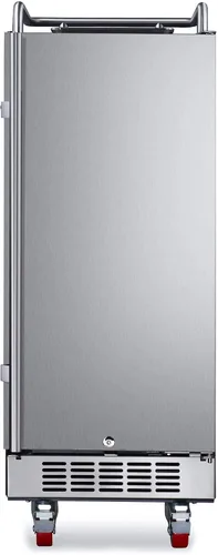 Vista 4 de EdgeStar BR1500BL Refrigerador de conversión Kegerator incorporado de 15 pulgadas - Acero inoxidable negro