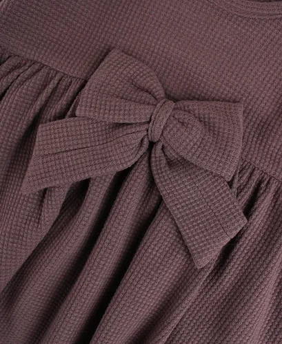 Vista 6 de RuffleButts Vestido de punto para bebéniña pequeña