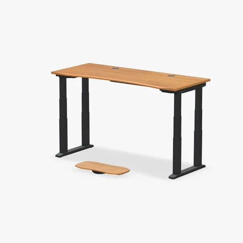 Vista 39 de UPLIFT DESK Bamboo Curve - Escritorio eléctrico de pie V2 (60 x 30 pulgadas), escritorio de pie ajustable de 4 patas, teclado avanzado, ojales