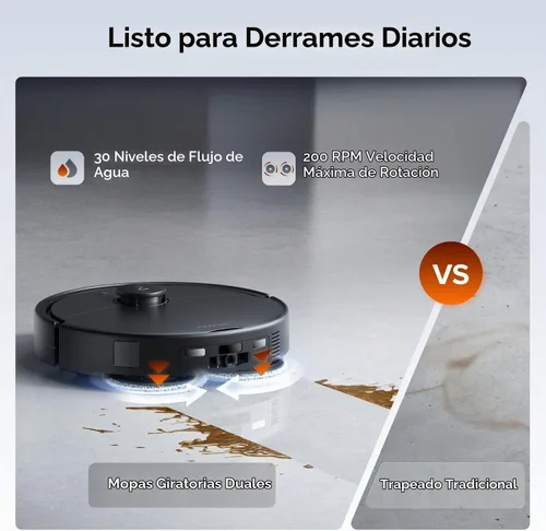 Vista 8 de roborock Nuevo robot aspirador y trapeador Qrevo 2 Pro 2026, succión
