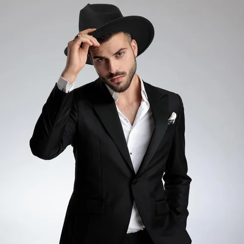 Vista 4 de SATINIOR 6 piezas de sombrero de Fedora, sombrero de gángster negro para hombres y mujeres, accesorio de disfraz divertido de los años 20, sombreros