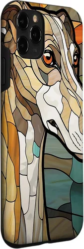 Vista 3 de Carcasa para iPhone 11 Pro Greyhound Dog