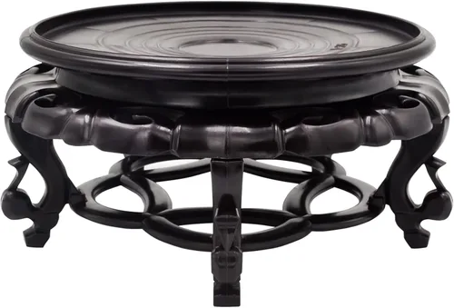 Vista 8 de fengshuisale Oriental Furniture - Soporte para pecera, base de jarrón estable para decoración del hogar (4.7 pulgadas)