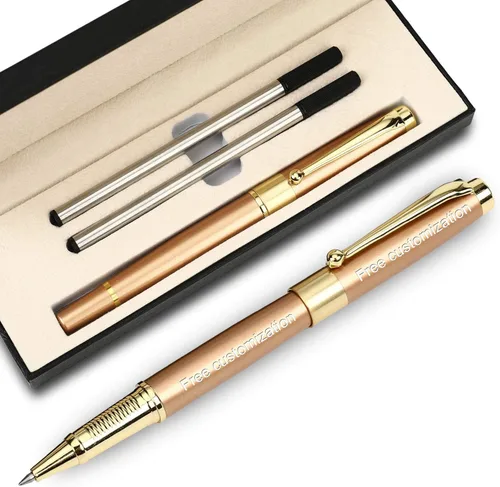 Vista 7 de YIVONKA Bolígrafo personalizado, bolígrafo personalizado, bolígrafo con grabado, bolígrafo, bolígrafo de oficina, bolígrafo de repuesto mediano