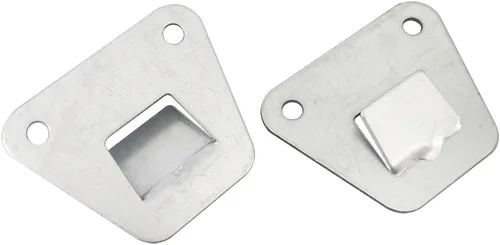 Vista 4 de Soportes de montaje para ventilador de pared, paquete de 2, plateado, acero, montaje en pared
