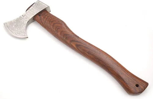 Vista 11 de Medieval Warrior Hacha Tomahawk Viking Tomahawk hecha a mano forjada a mano personalizada-hacha de caza-hacha de camping. (diseño)