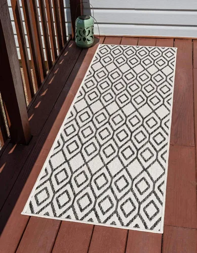 Vista 25 de Jill Zarin Outdoor Collection - Alfombra de área - Turcas y Caicos (2' 2" x 3' 1" Rectángulo Beige/Marrón)